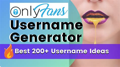 fake name for only fans|Onlyfans Usernames Generator – Create Your Free List of Names